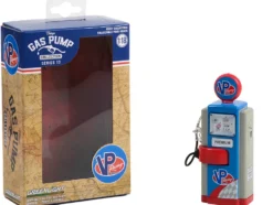 1948 Wayne 100-A Gas Pump VP Racing Fuels Blue and Gray Vintage Gas Pumps Series 13 1/18 Diecast Model Greenlight 14130A