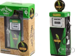 1951 Wayne 505 Gas Pump Polly Gas Green and Black Vintage Gas Pumps Series 13 1/18 Diecast Model Greenlight 14130B
