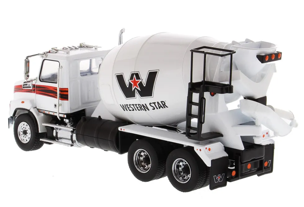 Western Star 4700 SB Concrete Mixer Truck White 1/50 Diecast Model Diecast Masters 71035
