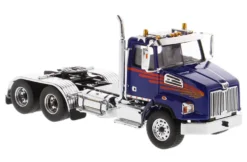 Western Star 4700 SB Tandem Day Cab Tractor Blue 1/50 Diecast Model Diecast Masters 71039