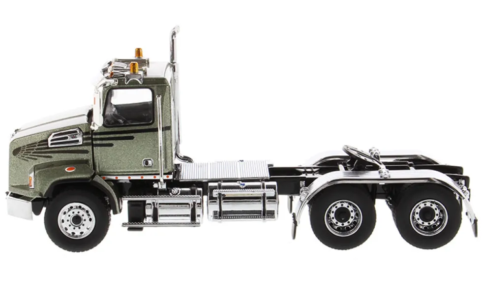 Western Star 4700 SB Tandem Day Cab Tractor Metallic Olive Green 1/50 Diecast Model Diecast Masters 71038