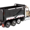Western Star 4900 SFFA Tandem Pusher Axle OX Stampede Dump Truck Gold Black 1/50 Diecast Model Diecast Masters 71080