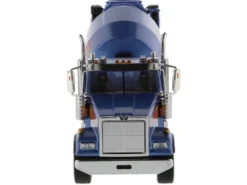 Western Star 4900 with Bridgemaster McNeilus Mixer Blue Metallic "Transport Series" 1/50 Diecast Model by Diecast Masters