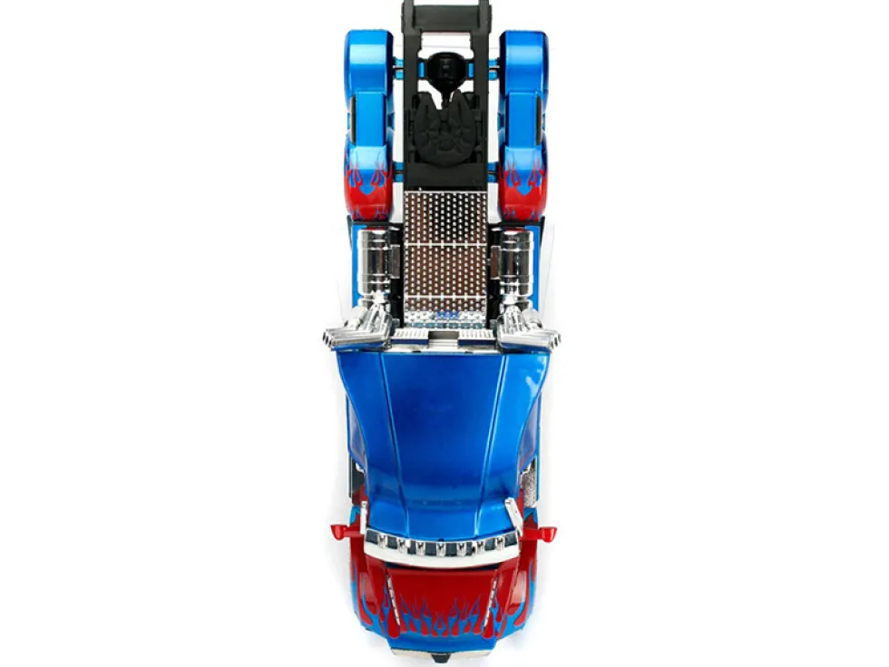 Western Star 5700 XE Phantom Optimus Prime Robot on Chassis Transformers 5 2017 Movie Hollywood Rides Series 1/24 Diecast Model Jada 98403
