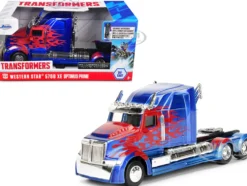 Western Star 5700 XE Phantom Truck Tractor Optimus Prime Transformers The Last Knight 2017 Movie Hollywood Rides Series 1/32 Diecast Model Car Jada 98398