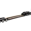 Western Star 49X SBFA Tridem Axle Heavy-Haul Tractor XL 120 Low-Profile HDG Trailer Red Black Transport Series 1/50 Diecast Model Diecast Masters 71090