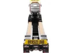 Western Star 49X SBFA Tridem Axle Heavy-Haul Tractor XL 120 Low-Profile HDG Trailer Red Black Transport Series 1/50 Diecast Model Diecast Masters 71090