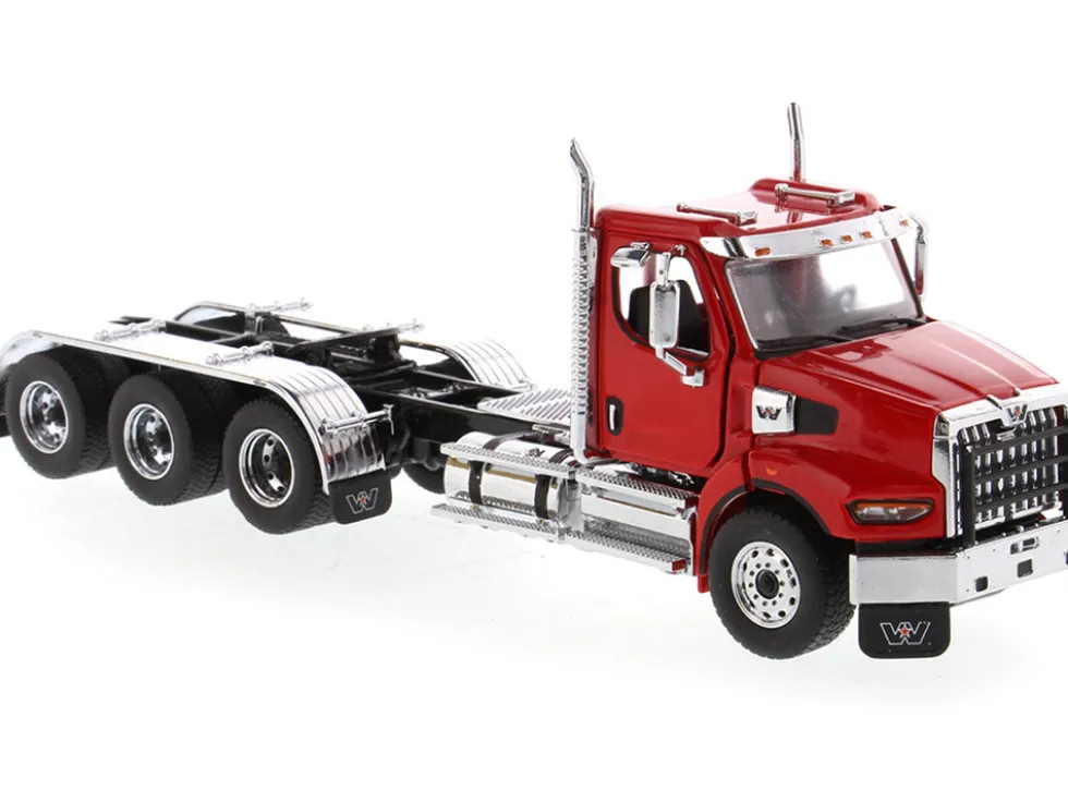 Western Star 49X SBFA Tridem Day Cab Heavy-Haul Truck Tractor Viper Red Transport Series 1/50 Diecast Model Diecast Masters 71085