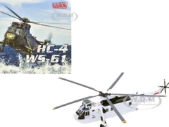 Westland Sea King HC.4 Helicopter "White Livery, 845 Naval Air Squadron, United Nations Protection Force, Bosnia/Croatia" (1995) British Royal Navy 1/72 Diecast Model by Legion