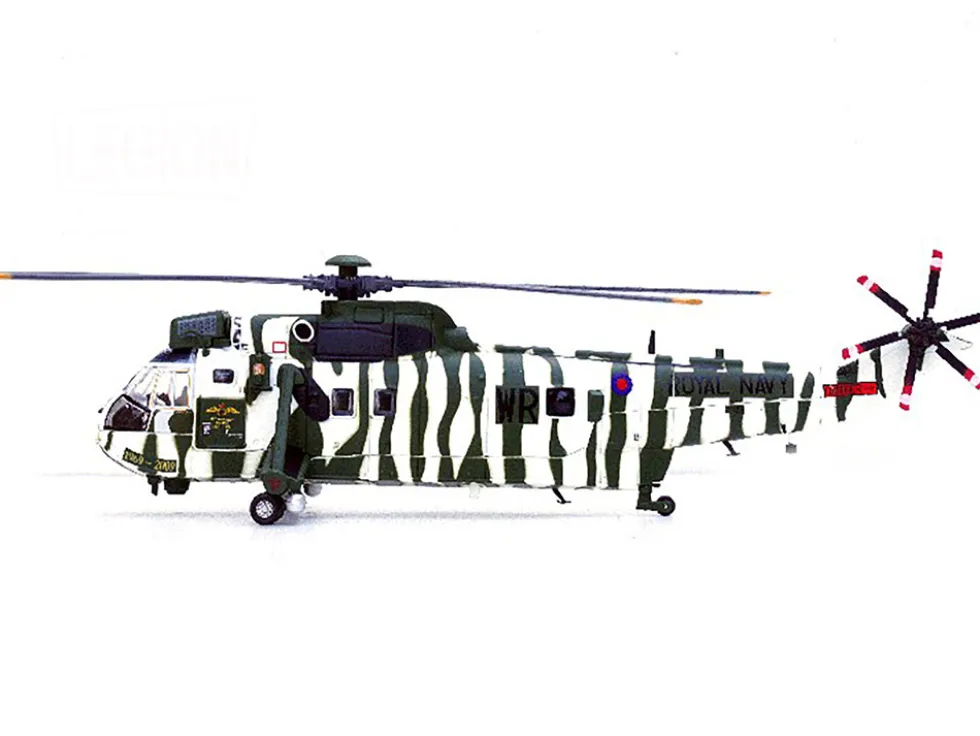 Westland Sea King HC.4 Helicopter "40th Anniversary Livery, 848 Naval Air Squadron, Commando Helicopter Force, Royal Naval Air Station Yeovilton, Somerset" (2009) British Royal Navy 1/72 Diecast Model by Legion