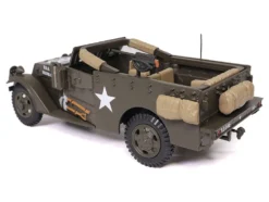 White M3 Scout Car Olive Drab "United States Army" 1/43 Diecast Model by Militaria Die Cast