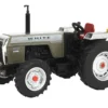 White 2-105 Open Station Power Assist Tractor Brushed Metal with White Stripes 1/64 Diecast Model by SpecCast