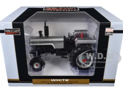 White 2-150 Open Station Wide Front Tractor Silver Metallic