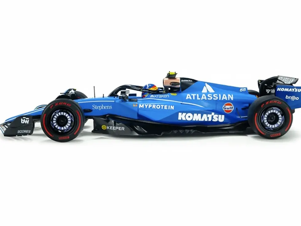 Williams FW47 #55 Carlos Sainz "Atlassian" Formula One F1 "Australian GP" (2025) "Competition" Series 1/18 Diecast Model Car by Solido