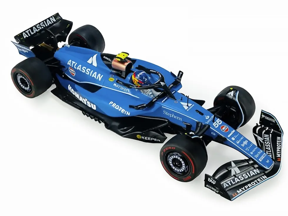 Williams FW47 #55 Carlos Sainz "Atlassian" Formula One F1 "Australian GP" (2025) "Competition" Series 1/18 Diecast Model Car by Solido