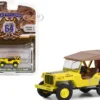 1949 Willys Jeep MB 545th Military Police Company Camp Drake Japan Training Camp Yellow Battalion 64 Series 3 1/64 Diecast Model Car Greenlight 61030C
