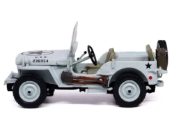 Willys Jeep 1/4-Ton Car Light Blue "United States Navy" 1/43 Diecast Model by Militaria Die Cast