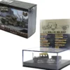 Willys MB Jeep with Trailer Olive Drab (Weathered) with Driver Figure "United States Army" "Mini AFV" Series 1/64 Diecast Model by Forces of Valor