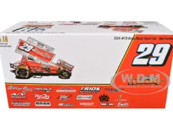 Winged Sprint Car #29 Bud Kaeding "Missile Motorsports" BK Motorsports (2024) 1/18 Diecast Model Car by ACME