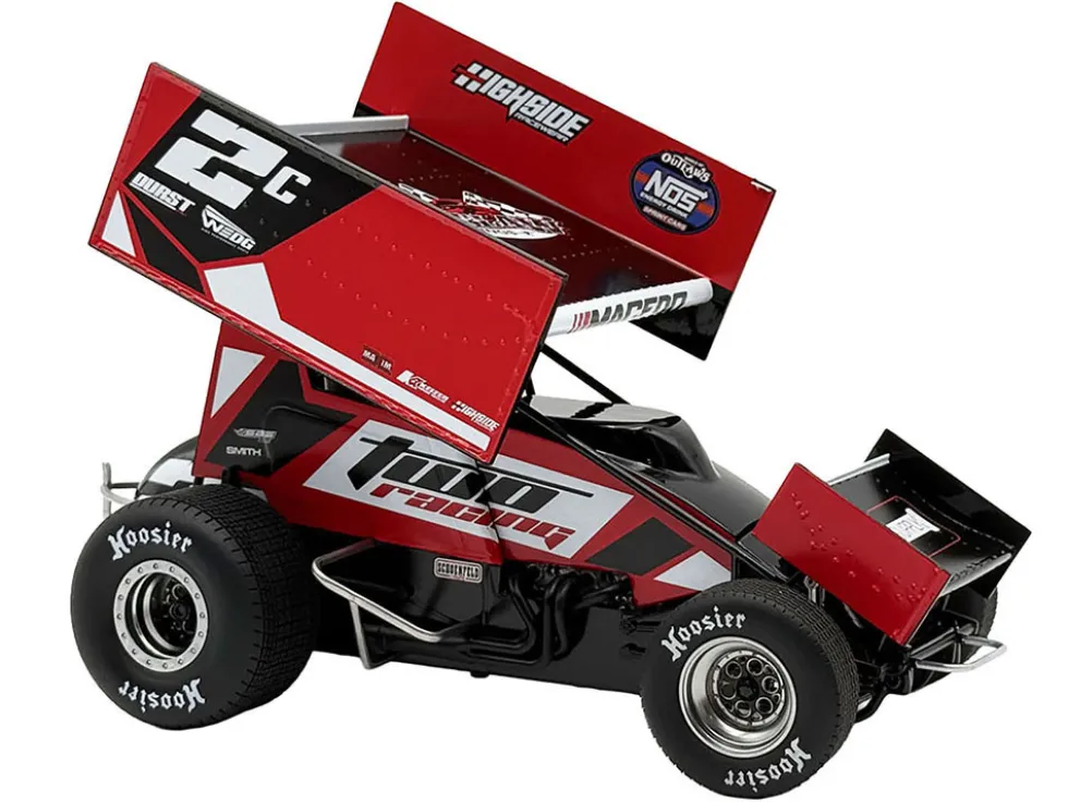 Winged Sprint Car #2C Cole Macedo "Two C Racing" (2025) 1/18 Diecast Model Car by ACME