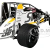 Winged Sprint Car #35 Jamie Veal "SWI Earthworks" White (2025) 1/18 Diecast Model Car by ACME