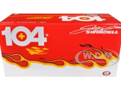 Winged Sprint Car #104+ Jeff Swindell "Octane Boost" Red with Graphics "National Sprint Car Hall of Fame" 1/18 Diecast Model Car by ACME