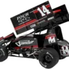 Winged Sprint Car #14 Spencer Bayston "Four CCCC's Construction - Sander" Jason Meyers Racing (2025) 1/18 Diecast Model Car by ACME