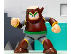 Wood Man 5" Moveable Figure (Deluxe Version) with Accessories and Alternate Head and Hands "Mega Man" (1987) Video Game Model by Jada