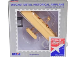 Wright Flyer Aircraft First Heavier Than Air Flying Machine 1/72 Diecast Model Airplane Postage Stamp PS5555