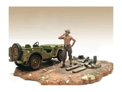 4X4 Mechanic Figure 1 for 1/18 Scale Models American Diorama AD18011