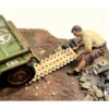 4X4 Mechanic Figure 2 with Board Accessory for 1/18 Scale Models American Diorama AD18012