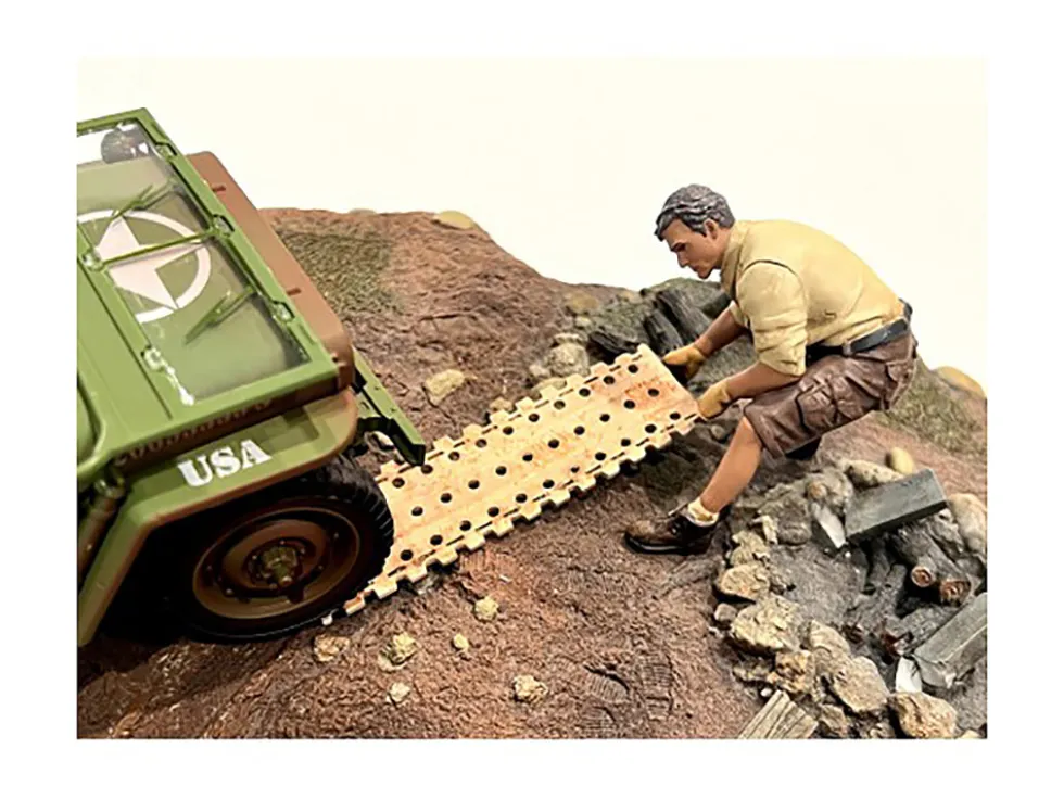 4X4 Mechanic 8 piece Figure Set for 1/18 scale models American Diorama 18011 18012 18013 18014 18015 18016 18017 18018