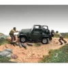 4X4 Mechanics 2 Piece Diecast Figure Set 3 for 1/43 Scale Models American Diorama AD43003