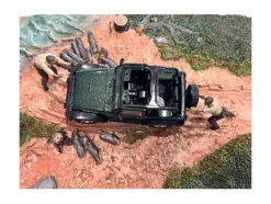 4X4 Mechanics 2 Piece Diecast Figure Set 3 for 1/43 Scale Models American Diorama AD43003