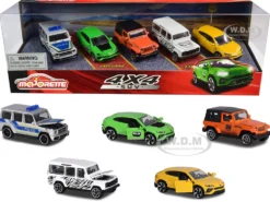 4x4 SUV Giftpack 5 piece Set 1/64 Diecast Model Cars Majorette 212053169