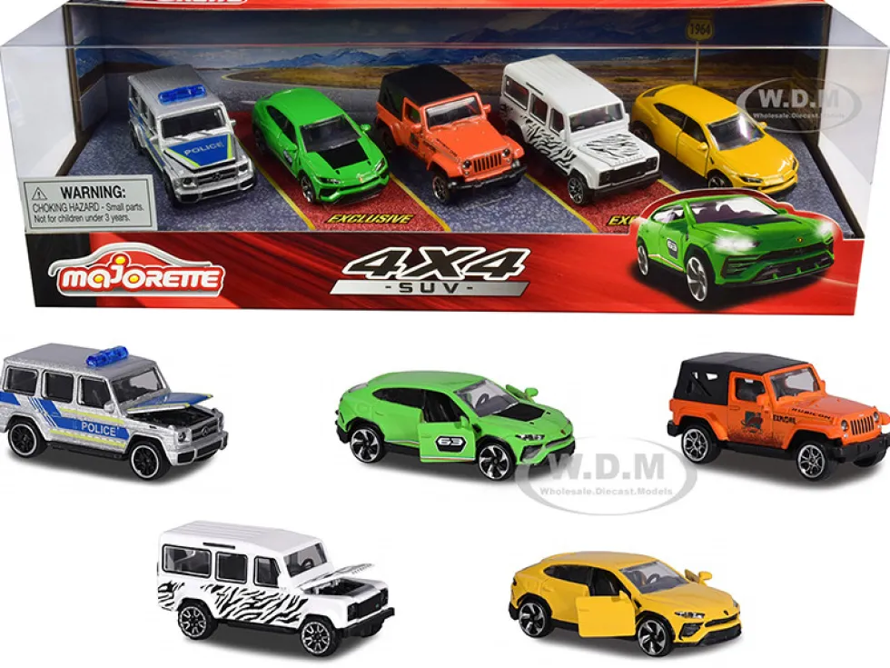 4x4 SUV Giftpack 5 piece Set 1/64 Diecast Model Cars Majorette 212053169