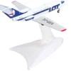 Yakovlev Yak-40 Commercial Aircraft "LOT Polish Airlines" (SP-GEA) White with Blue Stripes and Tail 1/200 Diecast Model Airplane by Herpa