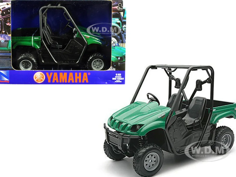 2008 Yamaha Rhino 700 F1 4x4 Off Road ATV Green 1/12 Diecast Model Car New Ray 43253
