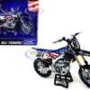 Yamaha YZ450F Dirt Bike Motorcycle #101 Eli Tomac American Flag Livery Motocross of Nations 1/12 Model New Ray 58423