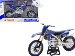 Yamaha YZ450F Dirt Bike Motorcycle Blue and Black 1/6 Diecast Model New Ray 49703