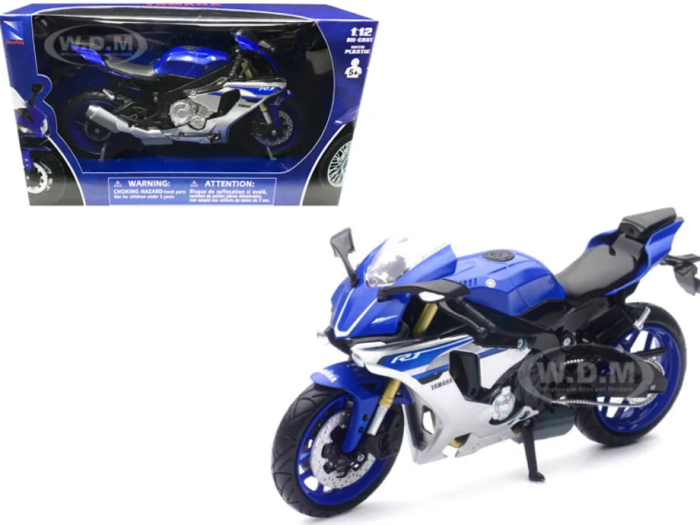 2016 Yamaha YZF-R1 Blue 1/12 Diecast Motorcycle Model New Ray 57803 A