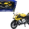 2016 Yamaha YZF-R1 Yellow Motorcycle Model 1/12 New Ray 57803 B