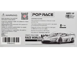 Yangwang U9 Silver Metallic with Black Top and Stripes 1/64 Diecast Model Car by Pop Race