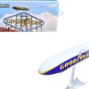 Zeppelin NT Aircraft "Goodyear Blimp - Wingfoot One" (N1A) Gray and Blue with Yellow Stripes 1/200 Diecast Model Airplane by Herpa