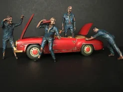 Zombie Mechanics 4 Piece Figurine Set Got Zombies? for 1/24 Scale Models American Diorama 38297 38298 38299 38300